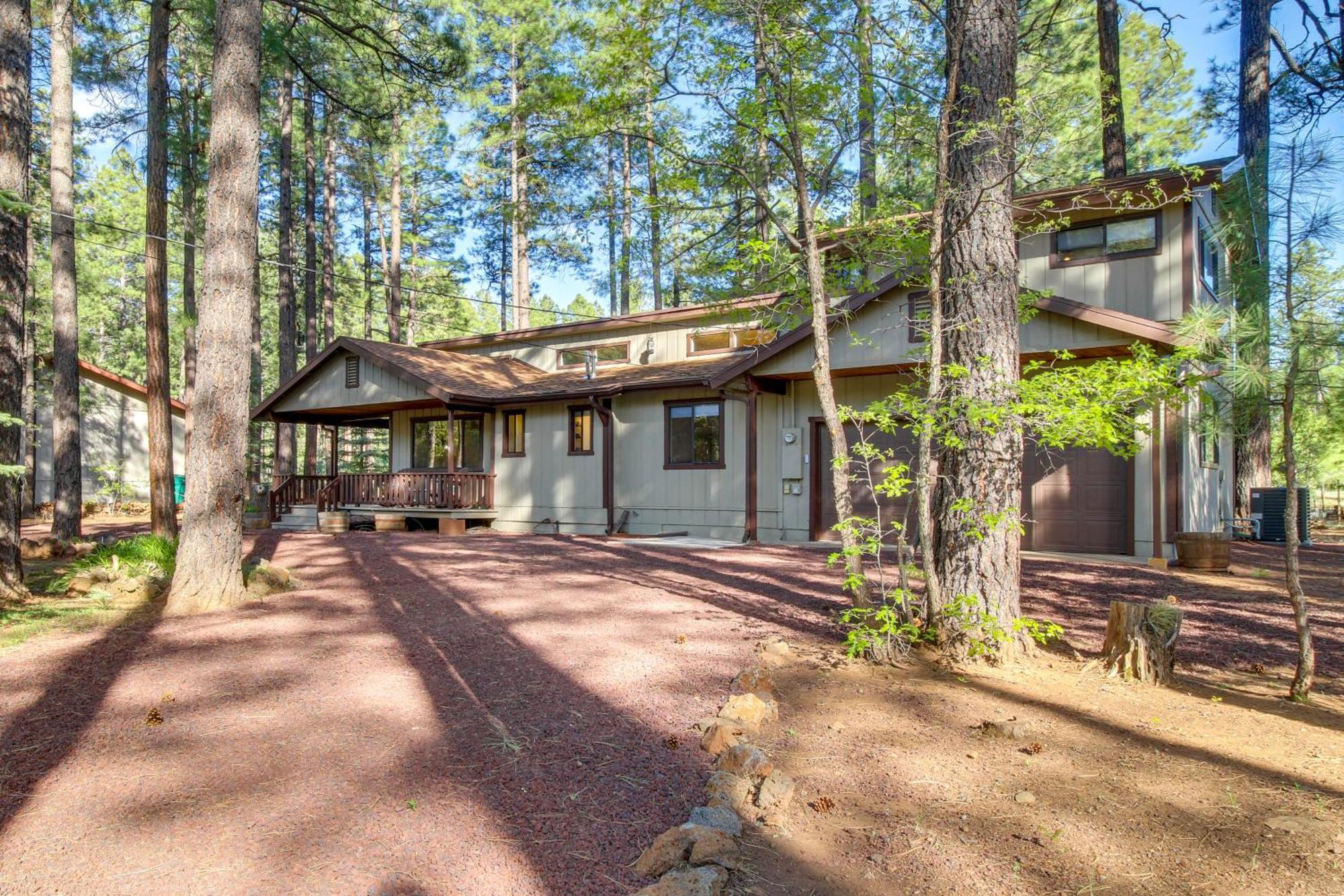 Indian Pine Peaceful Pinetop Cabin With Deck And Fire Pit! 빌라 외부 사진